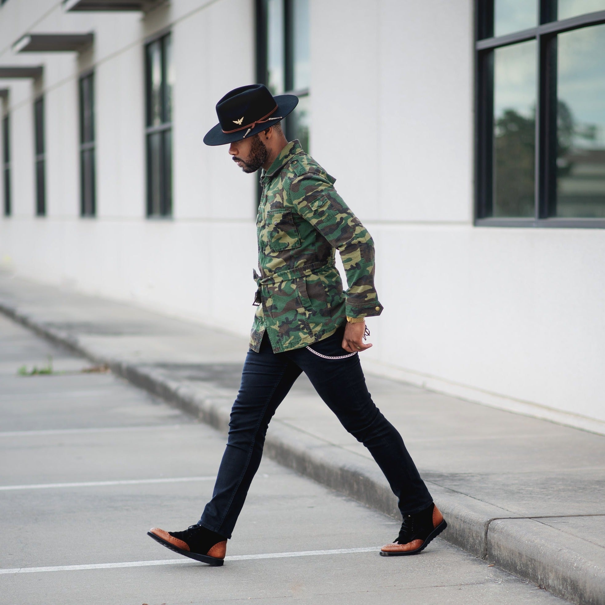 Classic Men's Felt Black Fedora Hat - Image 6