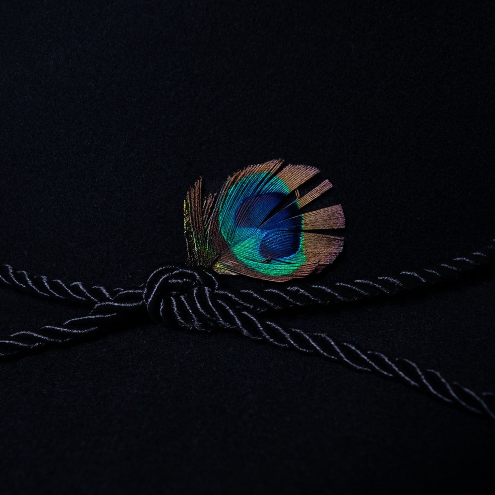 Classic Men's Felt Black Fedora Hat - Image 26