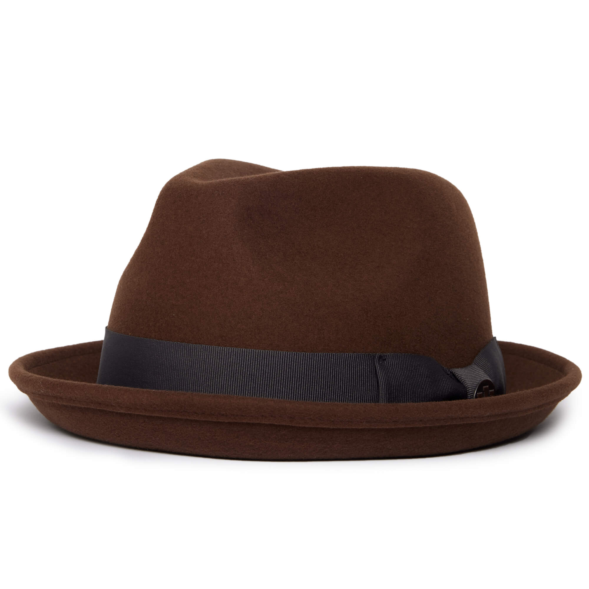 Classic Pork Pie Fedora Hat-Black - Image 13