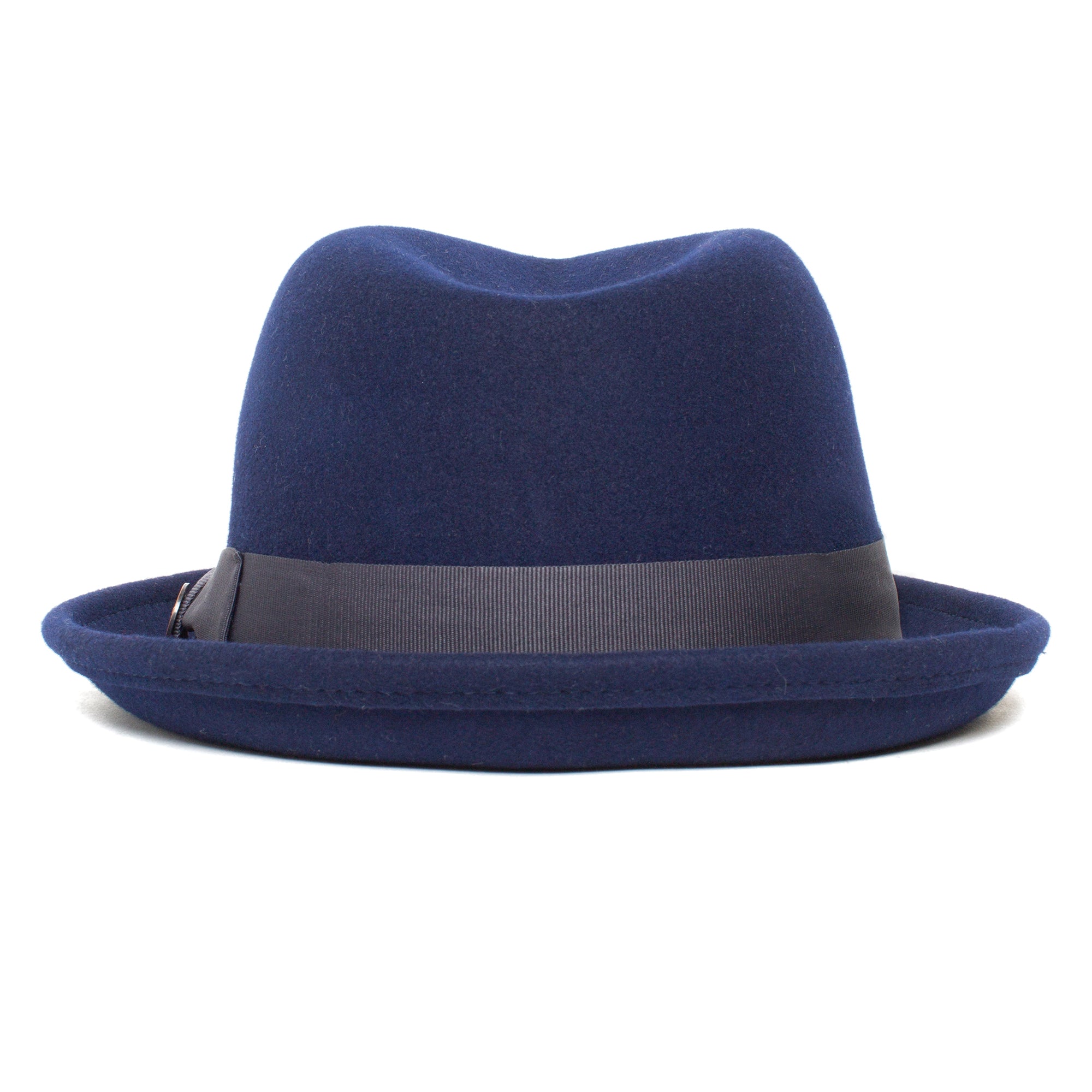 Classic Pork Pie Fedora Hat-Black - Image 10