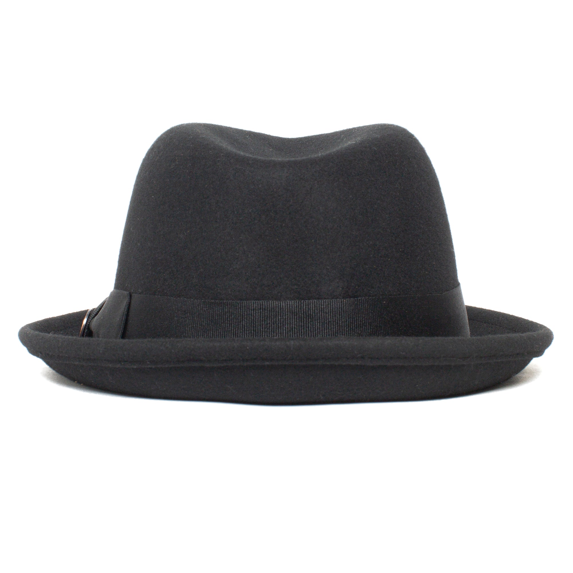 Classic Pork Pie Fedora Hat-Brown - Image 21