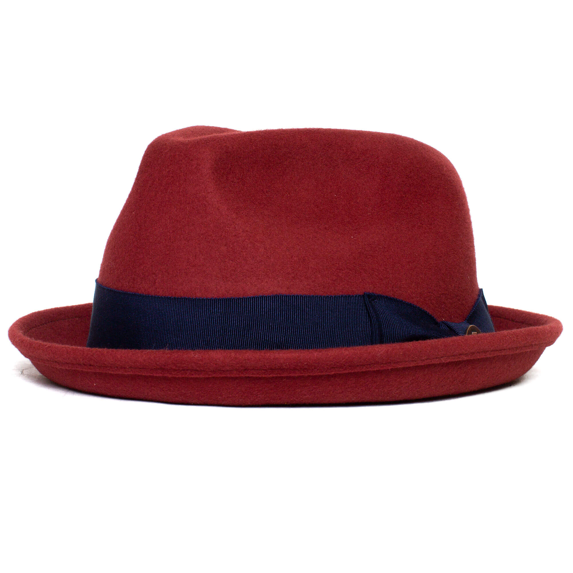 Classic Pork Pie Fedora Hat-Navy - Image 18
