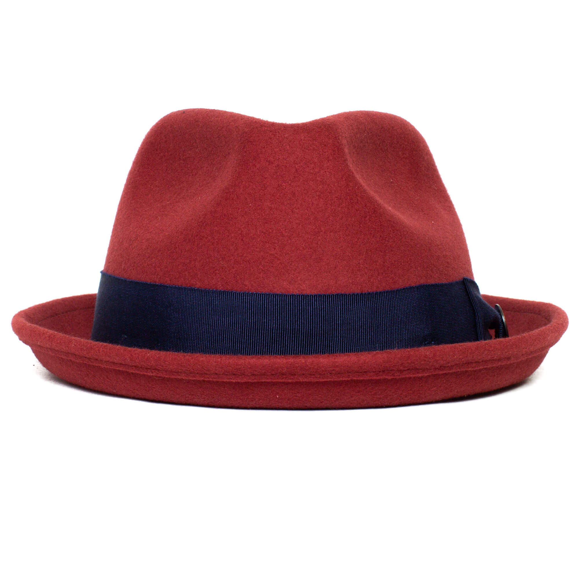 Classic Pork Pie Fedora Hat-Rust - Image 3