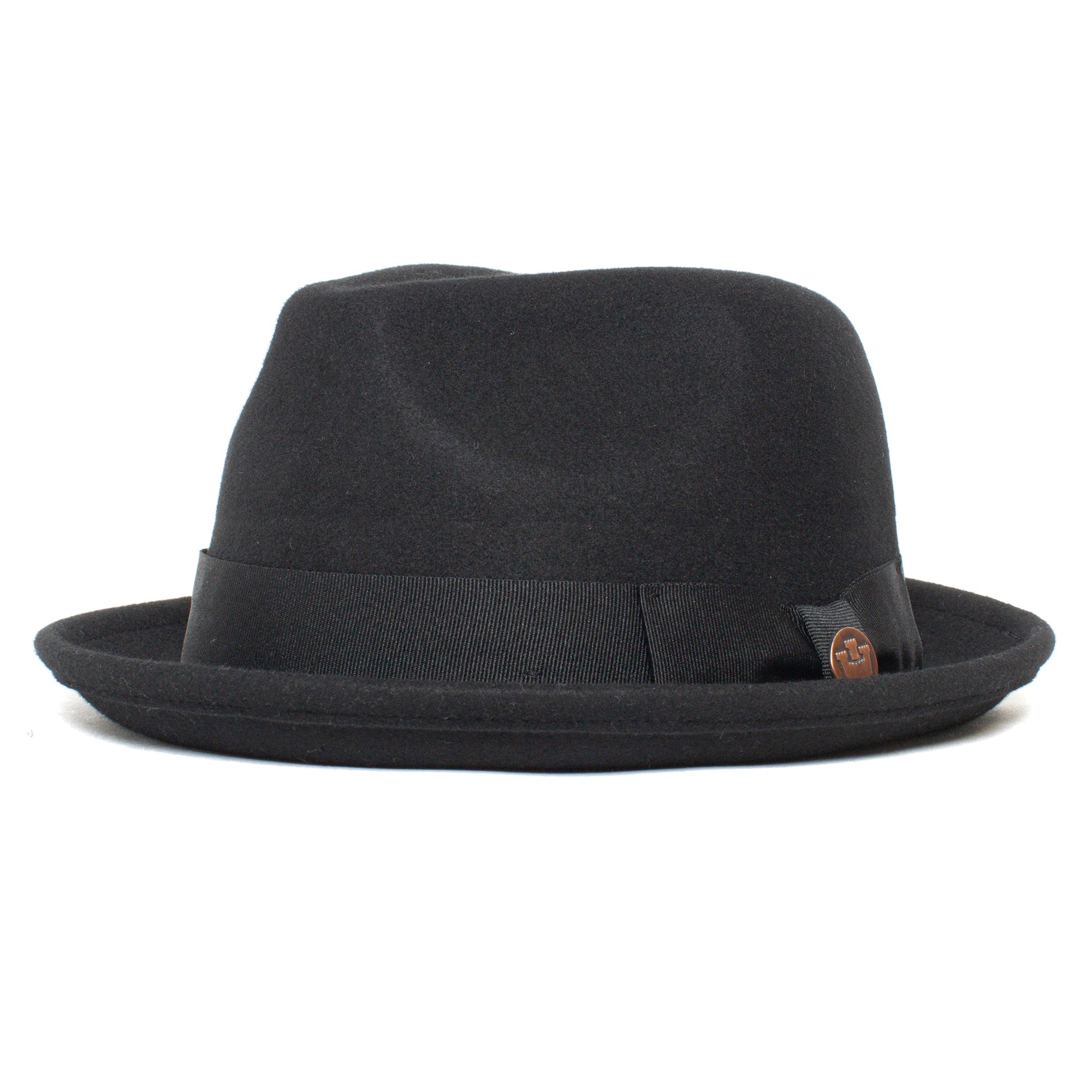 Classic Pork Pie Fedora Hat-Rust - Image 13
