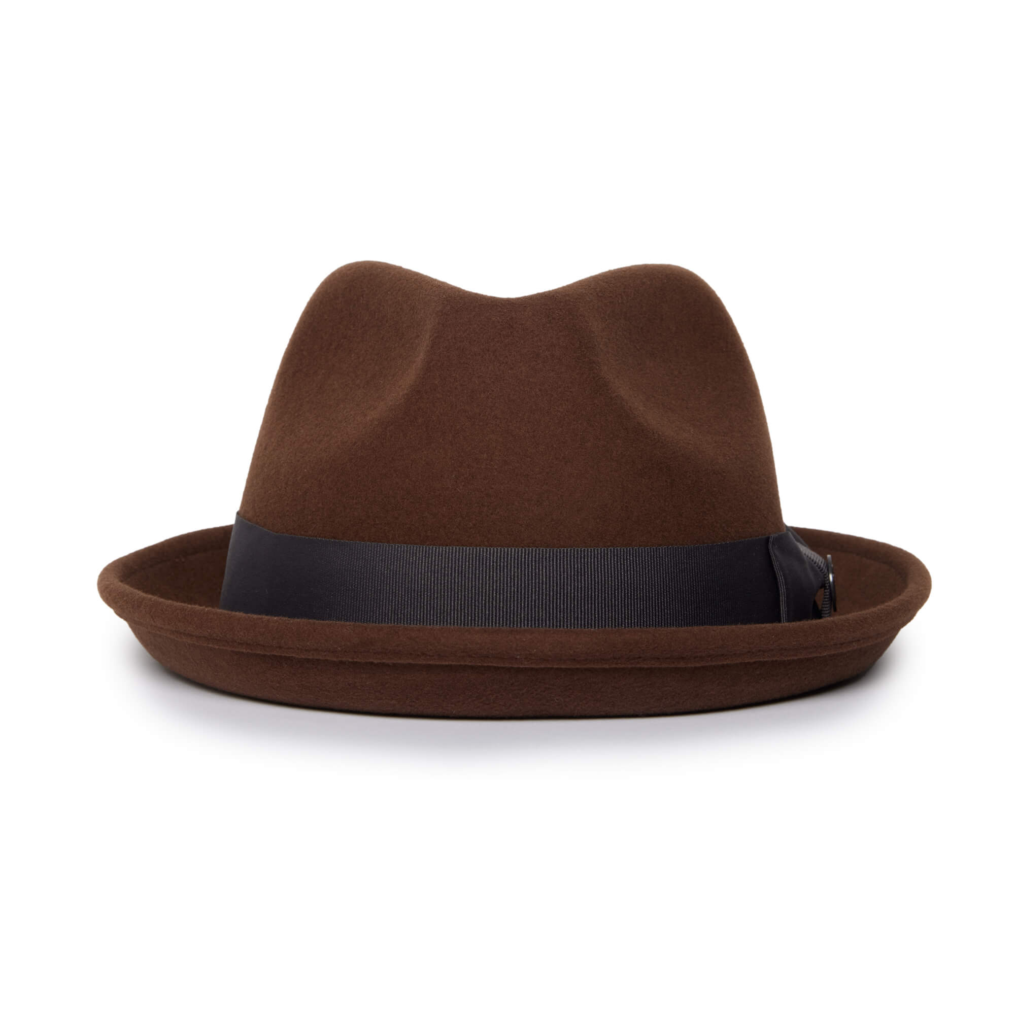 Classic Pork Pie Fedora Hat-Rust - Image 20