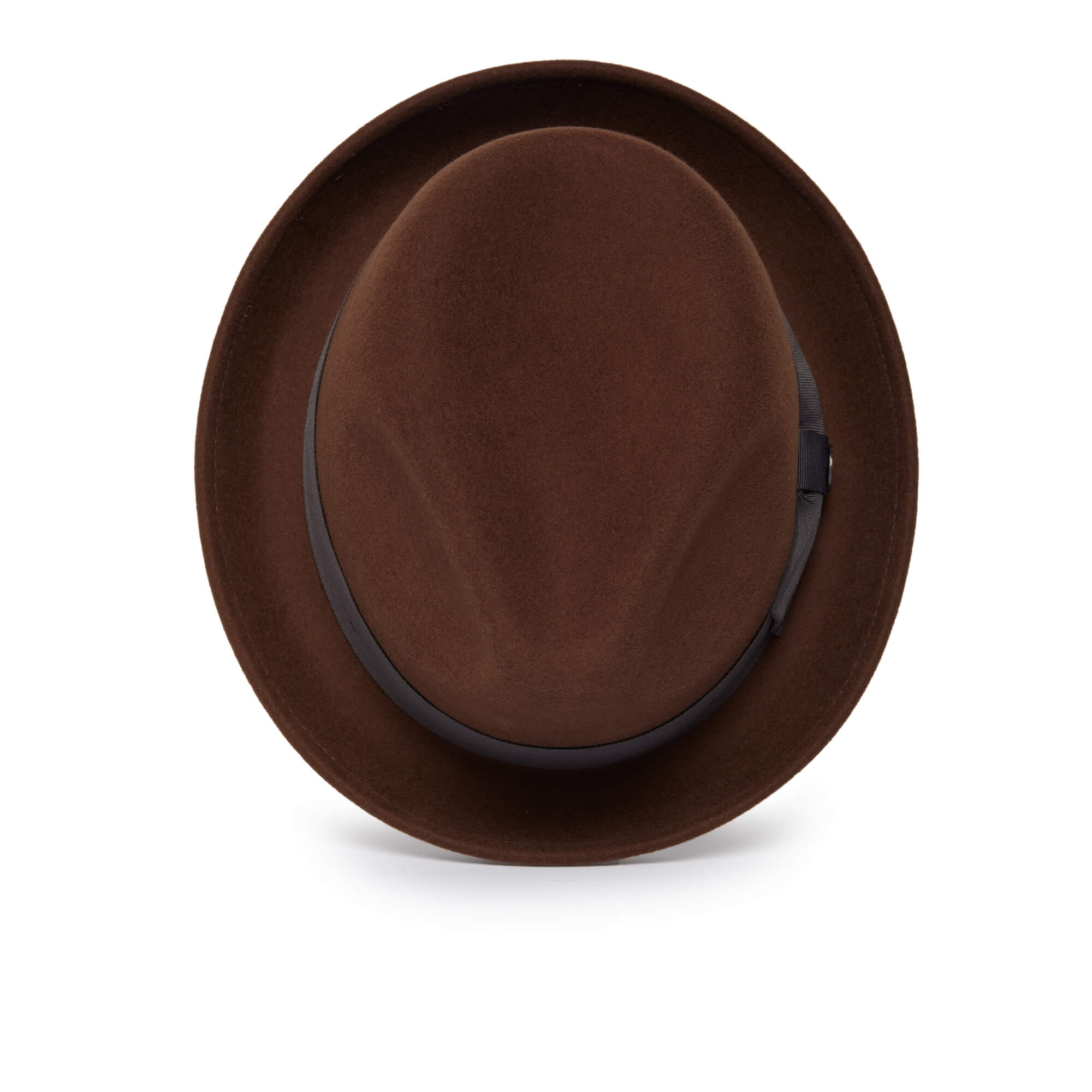 Classic Pork Pie Fedora Hat-Rust - Image 22