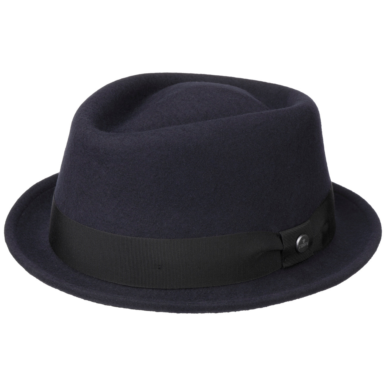 Classic Pork Pie Wool Felt Fedora Hat - Image 5