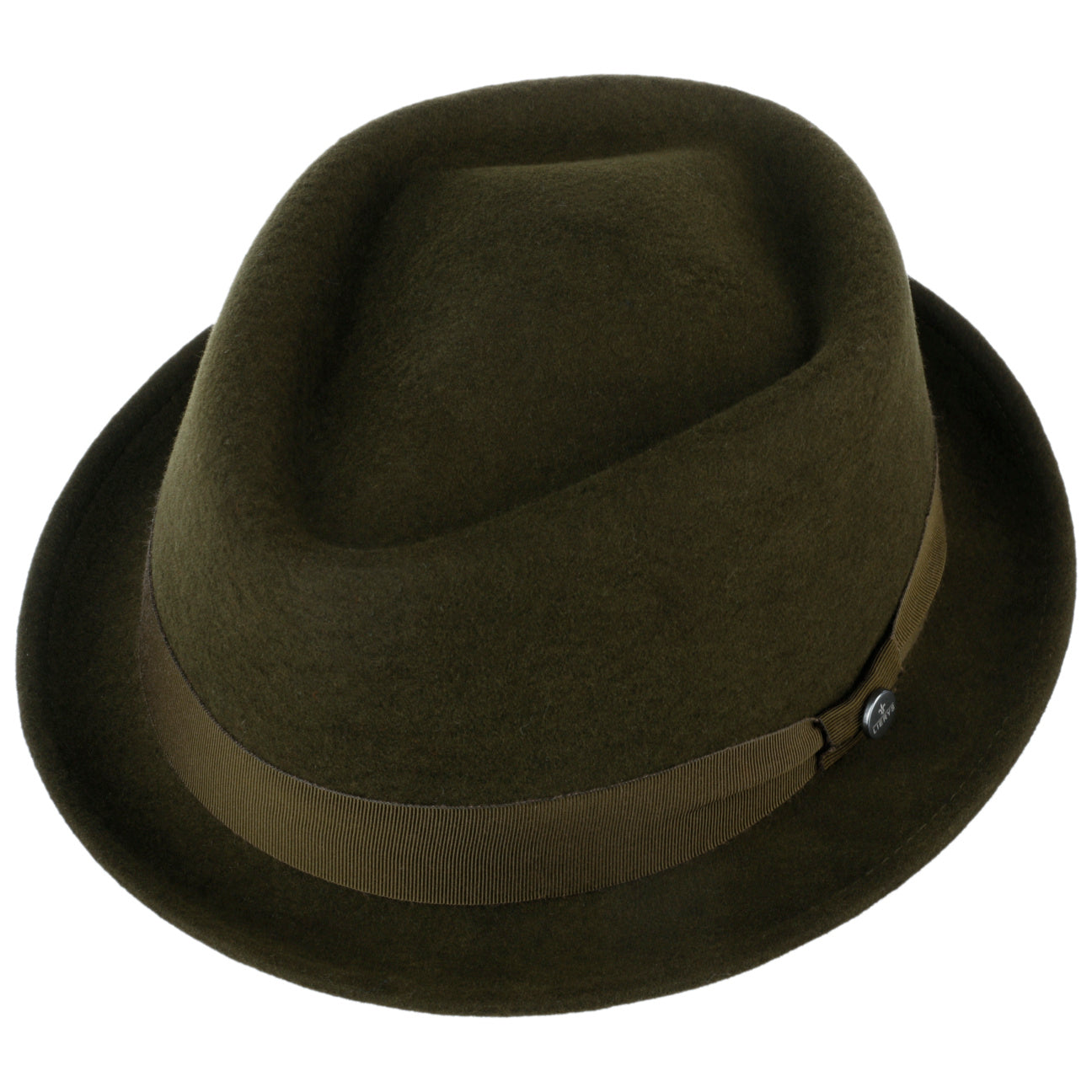 Classic Pork Pie Wool Felt Fedora Hat - Image 13