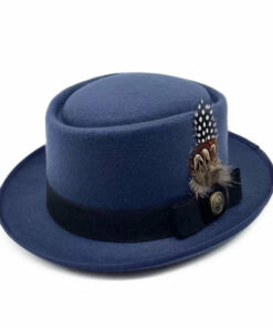 Cliff Bowler Hat-Navy Blue