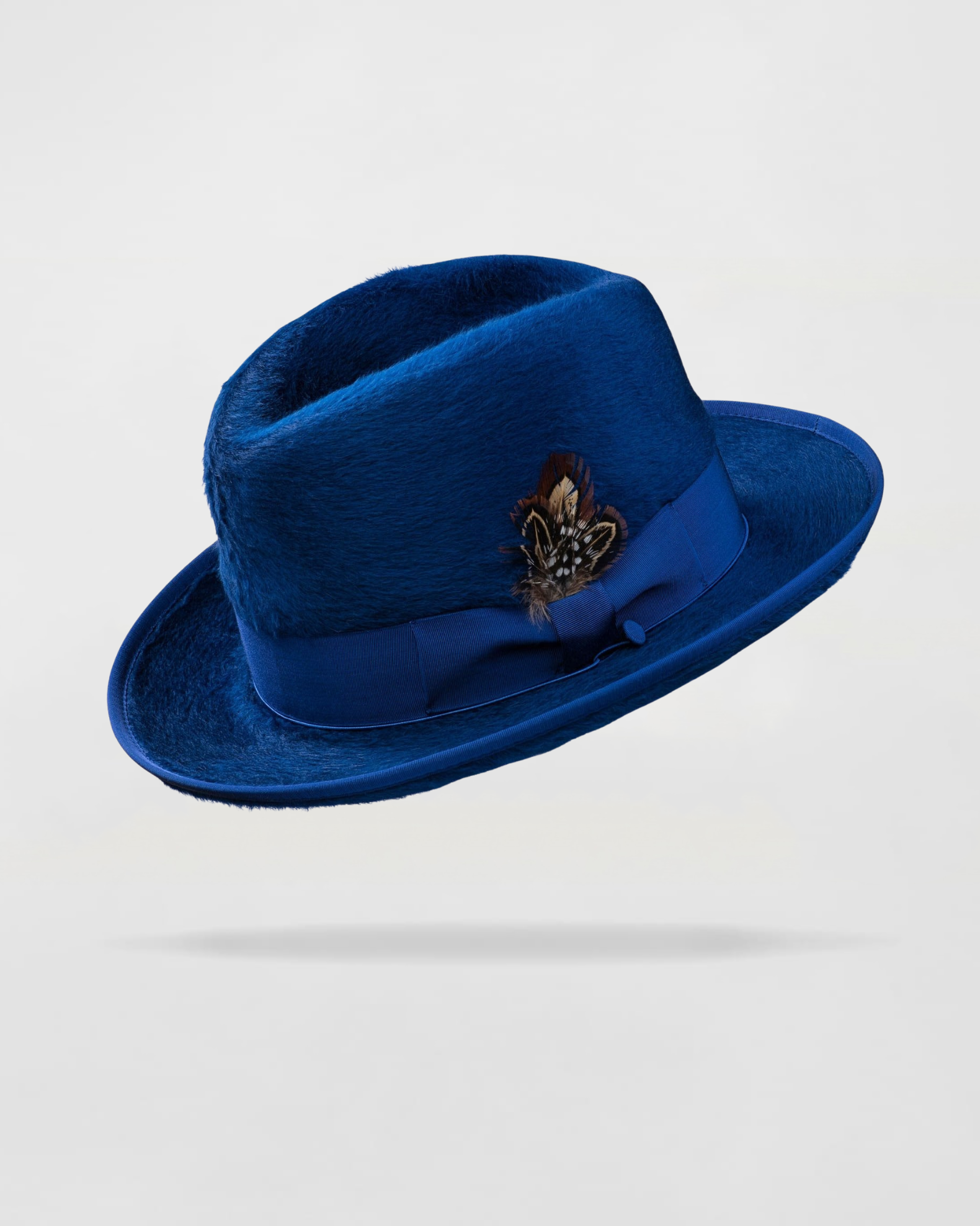 Dapper Gent's Fedora Homburg Beaver Hat - Image 4
