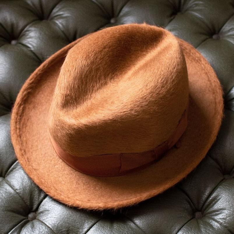 Dapper Gent's Fedora Homburg Beaver Hat - Image 8