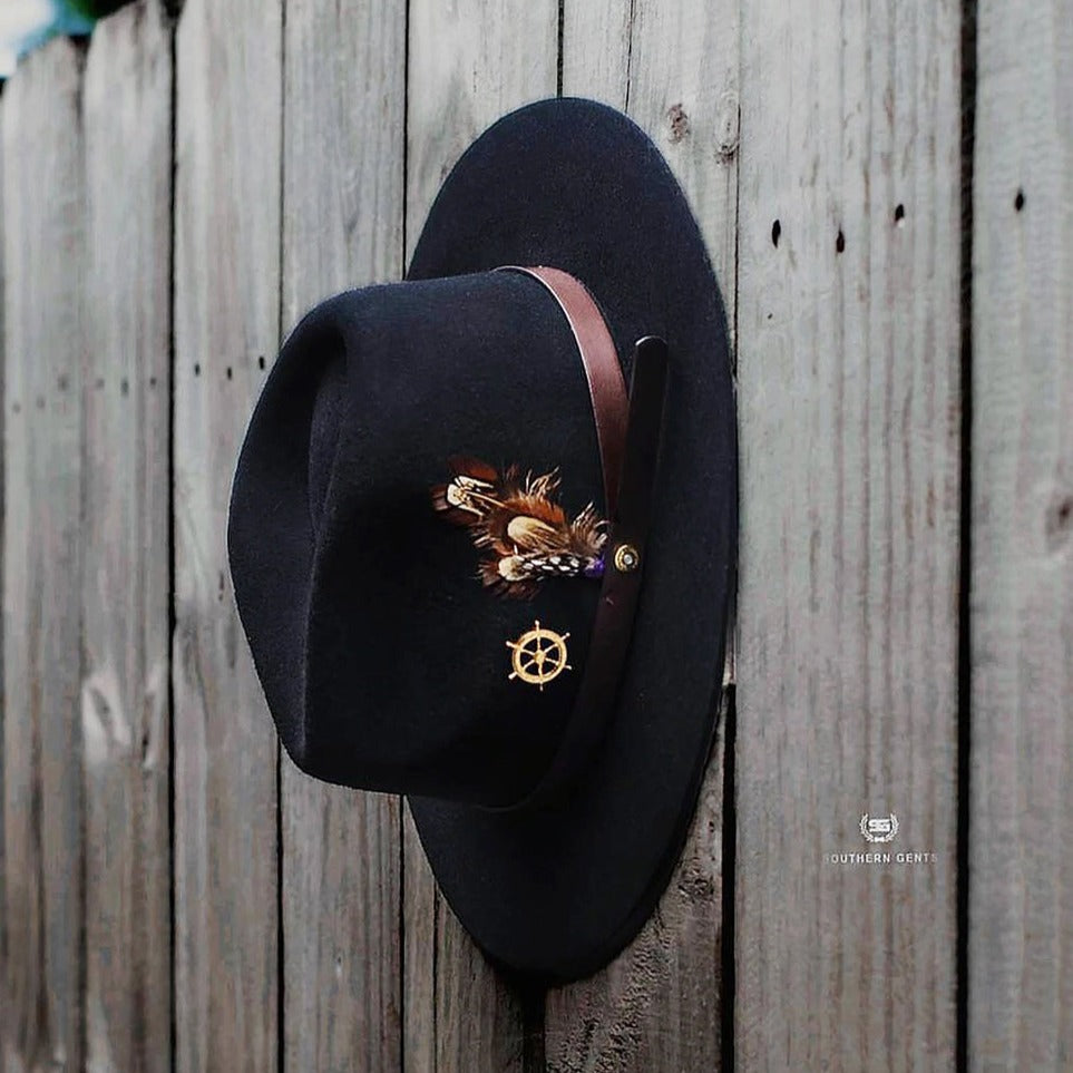 Dapper Men's Felt Fedora Hat–Black - Image 6