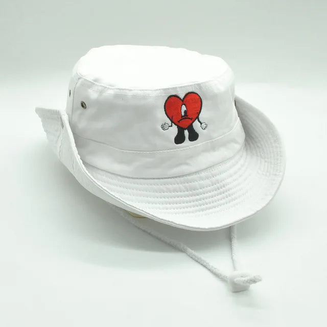 Denim Bucket Hat Foldable Embroidered Pot Hat - Image 7