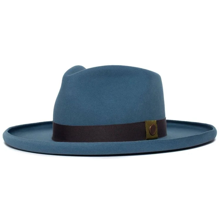 Distinctive Wide Brim Felt Fedora - Image 9