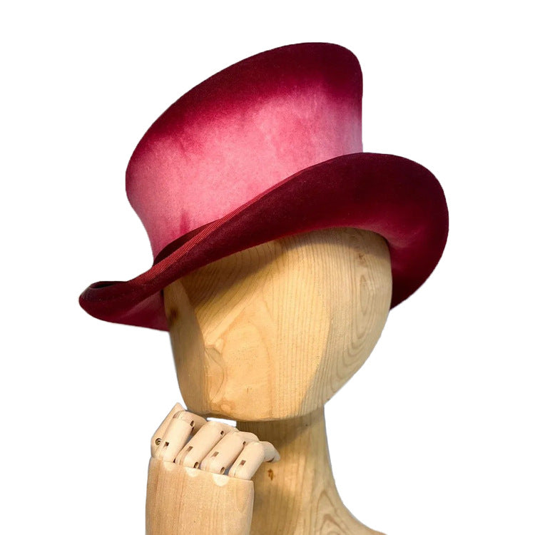 Distressed Fedora Trimmed With Braided Band - Image 2