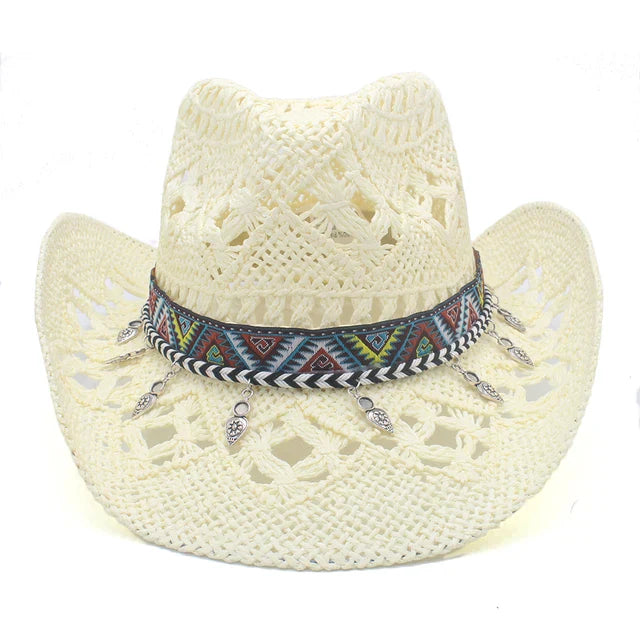 Effortlessly Chic Straw Cowboy Hat - Image 9