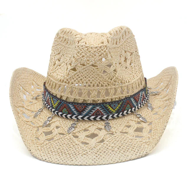 Effortlessly Chic Straw Cowboy Hat - Image 8