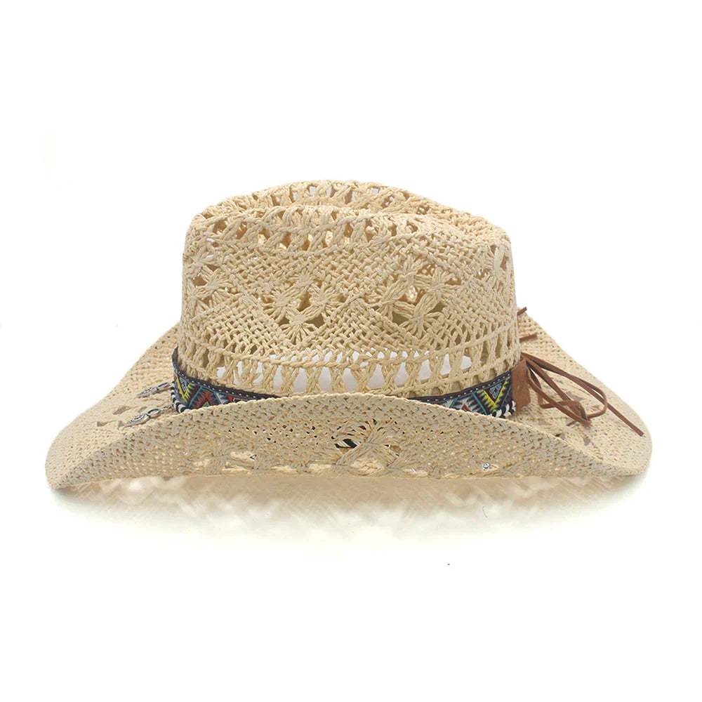 Effortlessly Chic Straw Cowboy Hat - Image 4