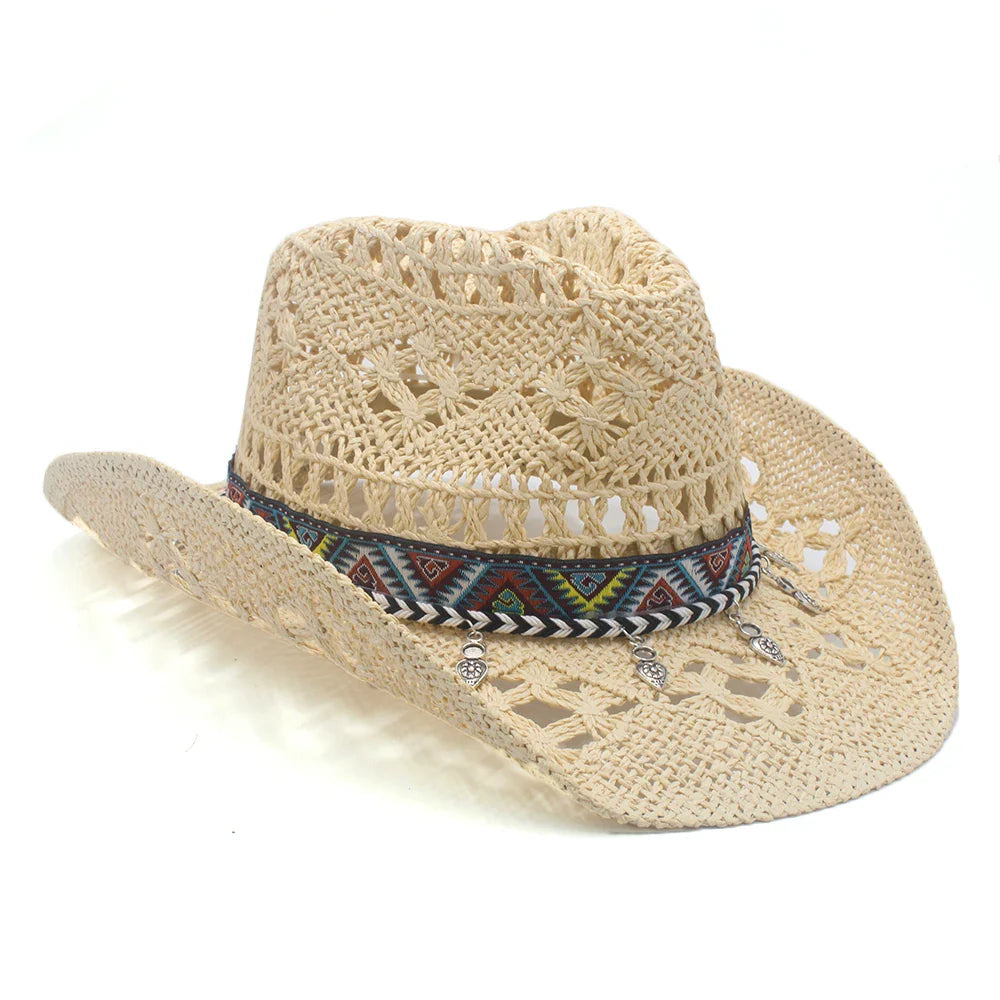 Effortlessly Chic Straw Cowboy Hat - Image 5