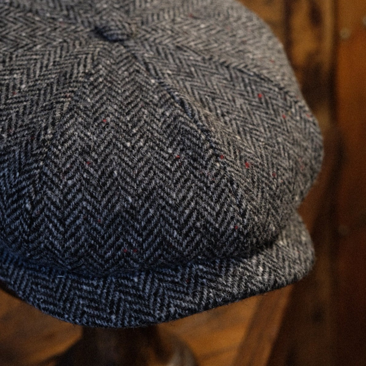 Eight-piece brown wool versatile newsboy cap - Image 5