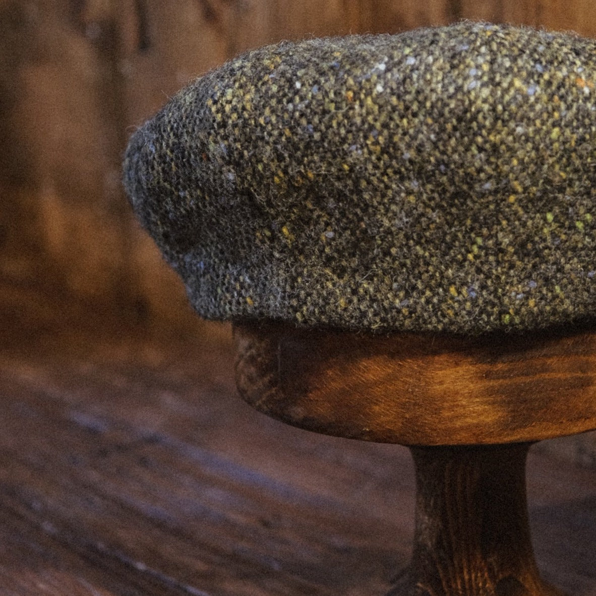 Eight Piece Fashion Brown Wool Newsboy Cap - Image 4