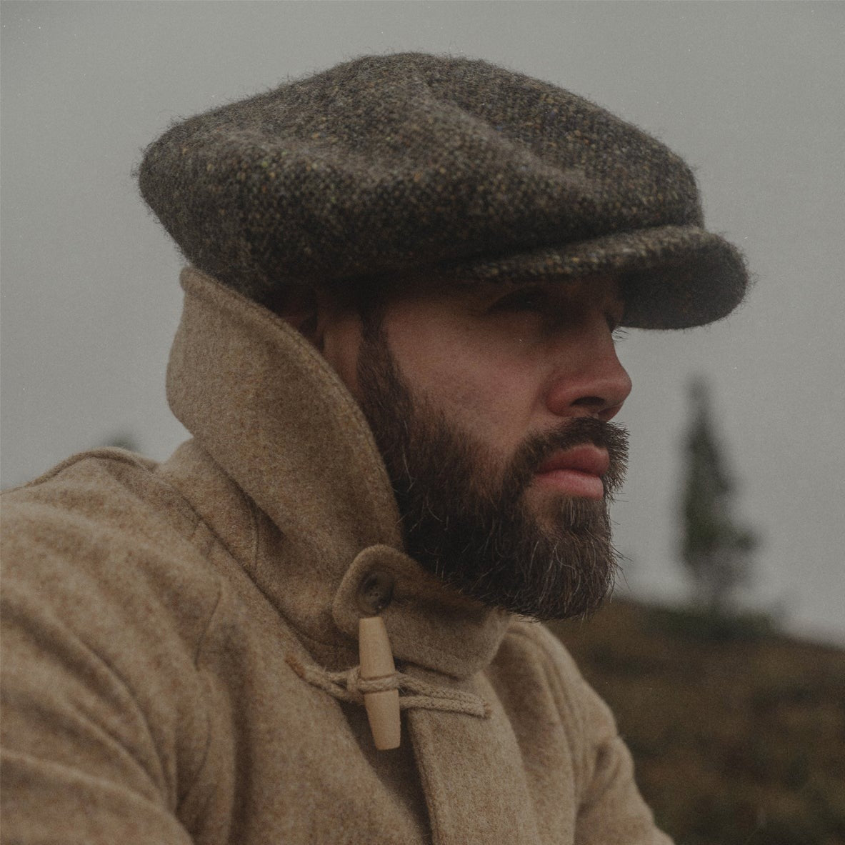 Eight Piece Fashion Brown Wool Newsboy Cap - Image 3