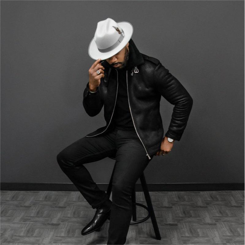 Fashionable Felt Fedora Hat in Sliver Grey - Image 5