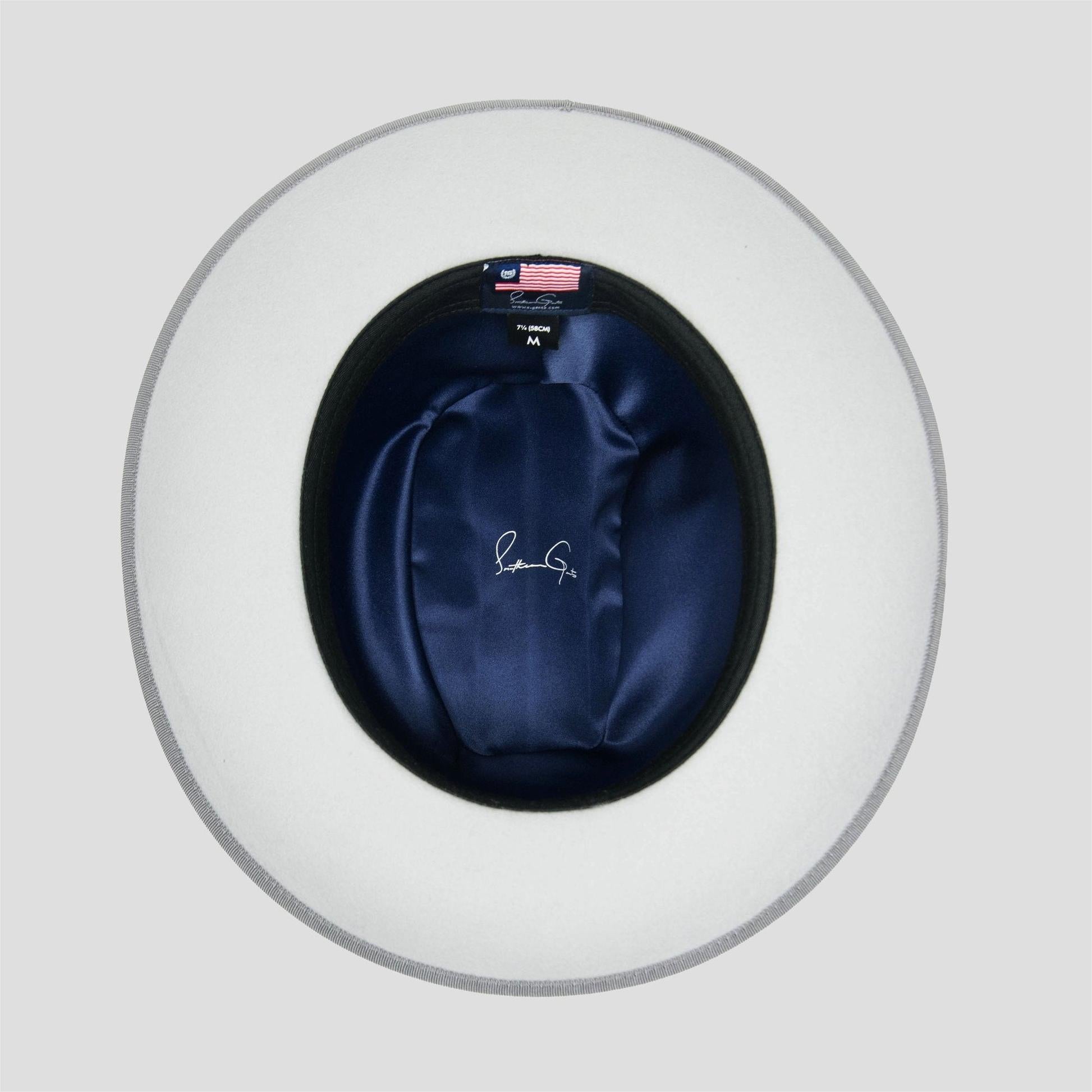 Fashionable Felt Fedora Hat in Sliver Grey - Image 4