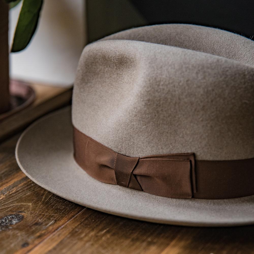 Felt Finery Series Fancy Felt Fedora Hat - Image 2