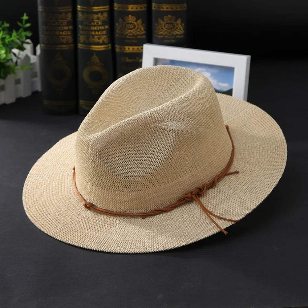 Hollow Out Panama Straw Hat - Image 4