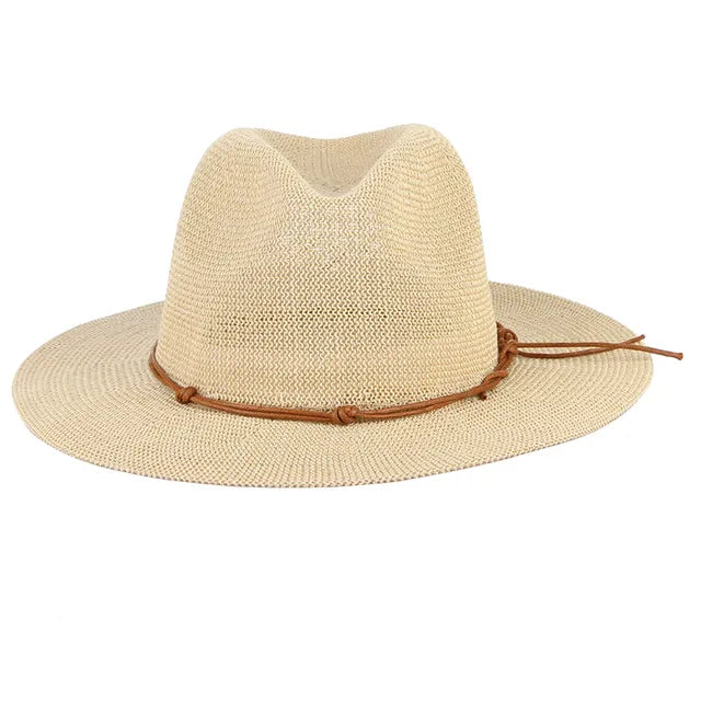 Hollow Out Panama Straw Hat - Image 7
