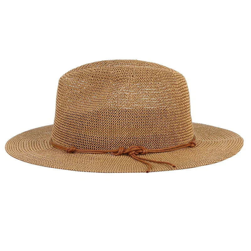 Hollow Out Panama Straw Hat - Image 2