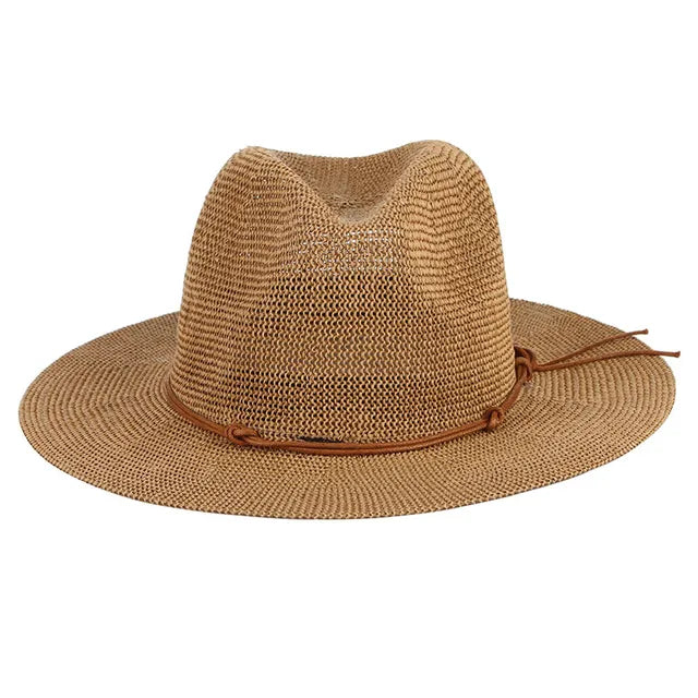 Hollow Out Panama Straw Hat - Image 9
