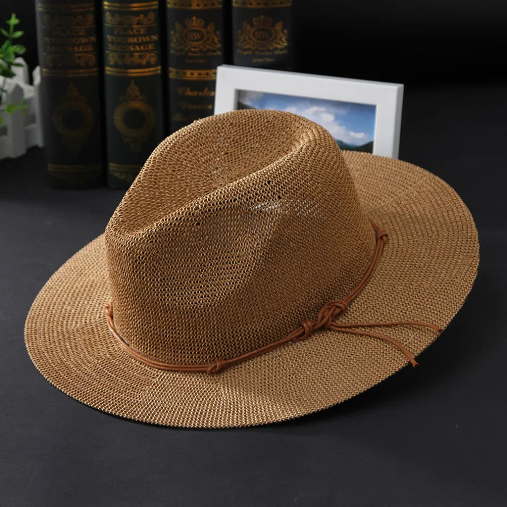 Hollow Out Panama Straw Hat - Image 3