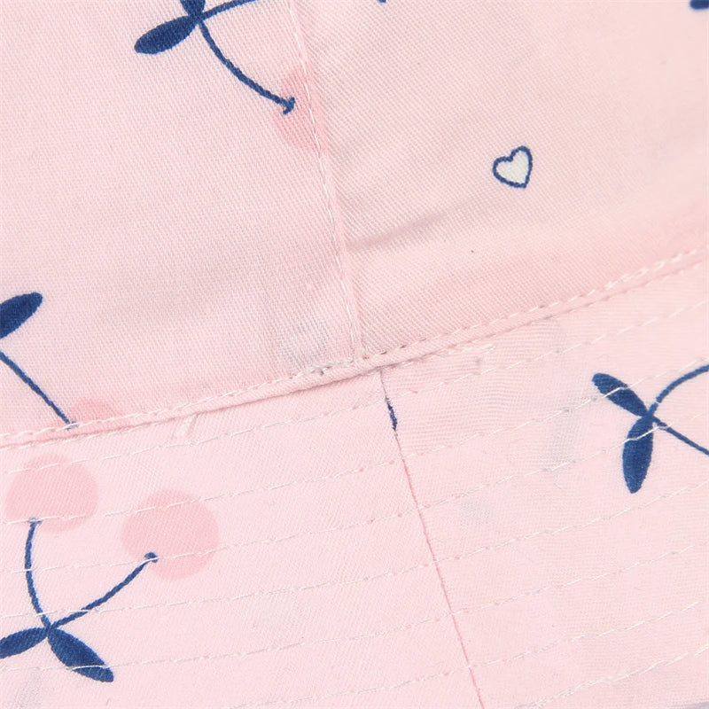 Kids Bucket Cotton Flat Hat - Image 9