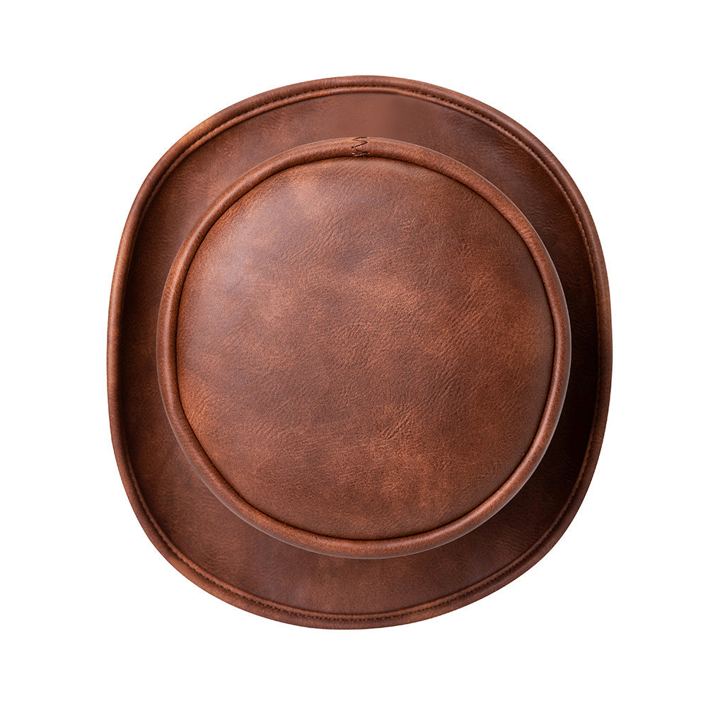 Leather Brown Top Hat - Image 2