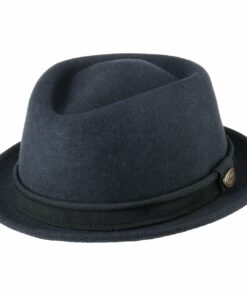 Lennaron Pork Pie Wool Fedora Hat