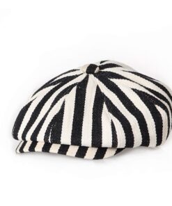 Marbella Striped Newsboy Cap