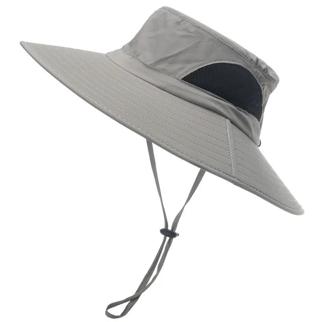 Men and Women Large Brim Waterproof Breathable Outdoor Quick Dry Boonie Hat - Image 16