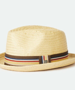 Old-World Straw Fedora-Tan