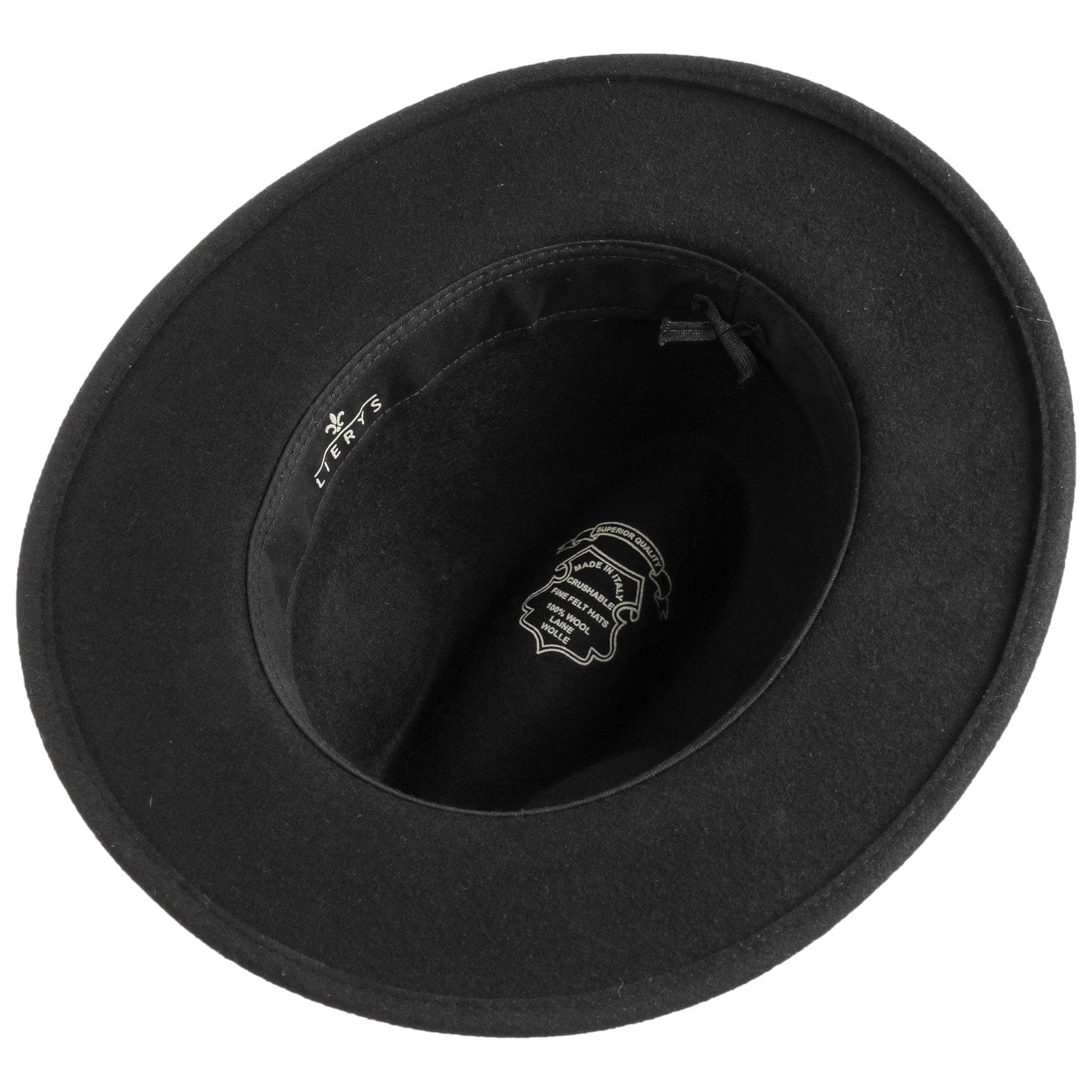 Old-World Wool Felt Traveller Fedora Hat - Image 3