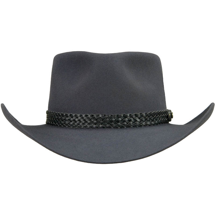 Pure Fur Felt Outback Hat With Leather Sweatband - Image 7