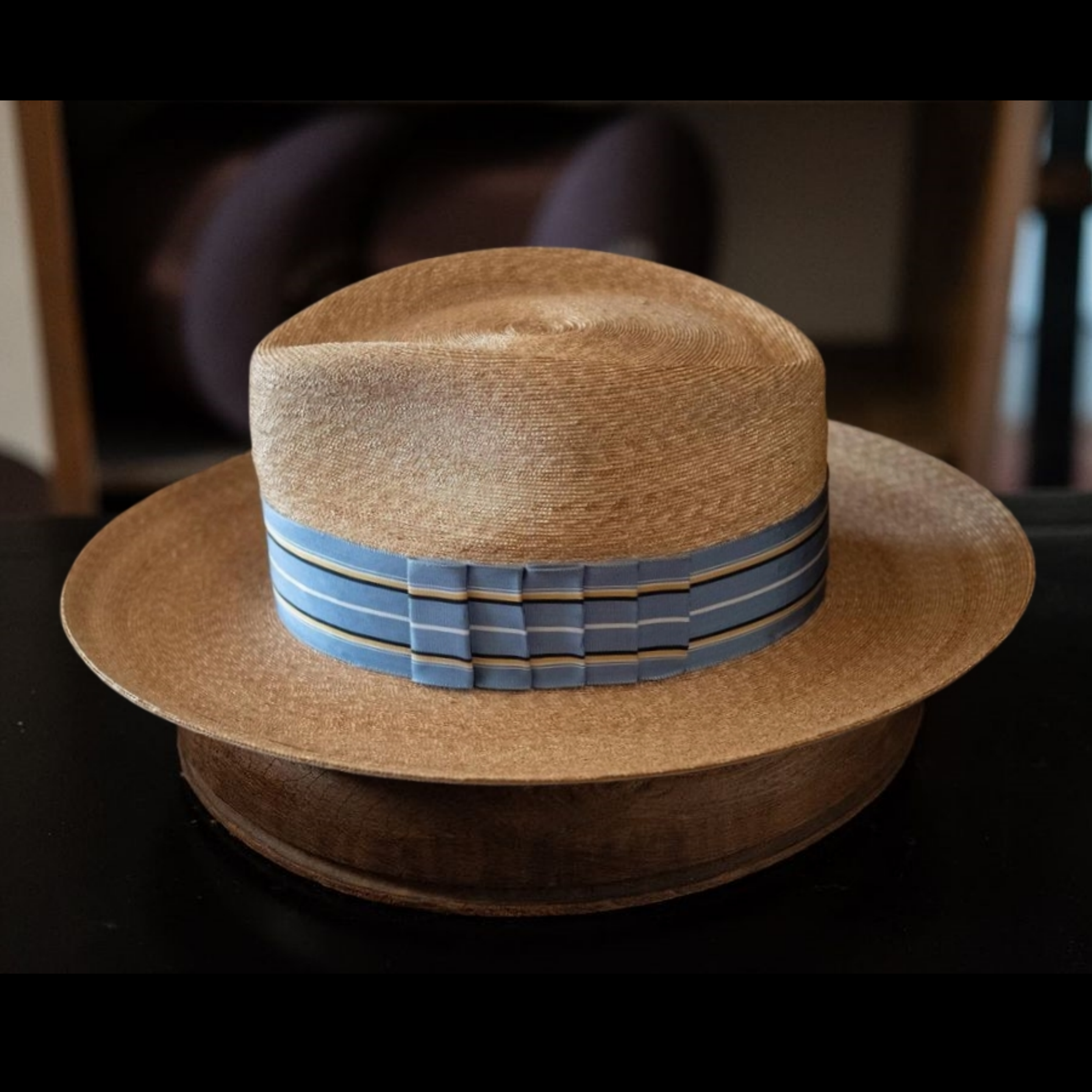 Regal Edge Straw Fedora Hat - Image 2