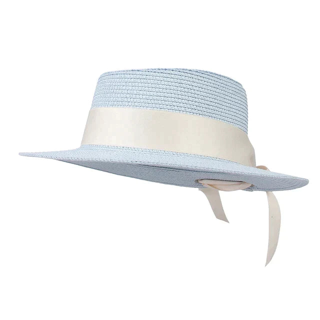 Ribbon Wide Brim Panama Summer Hat - Image 8