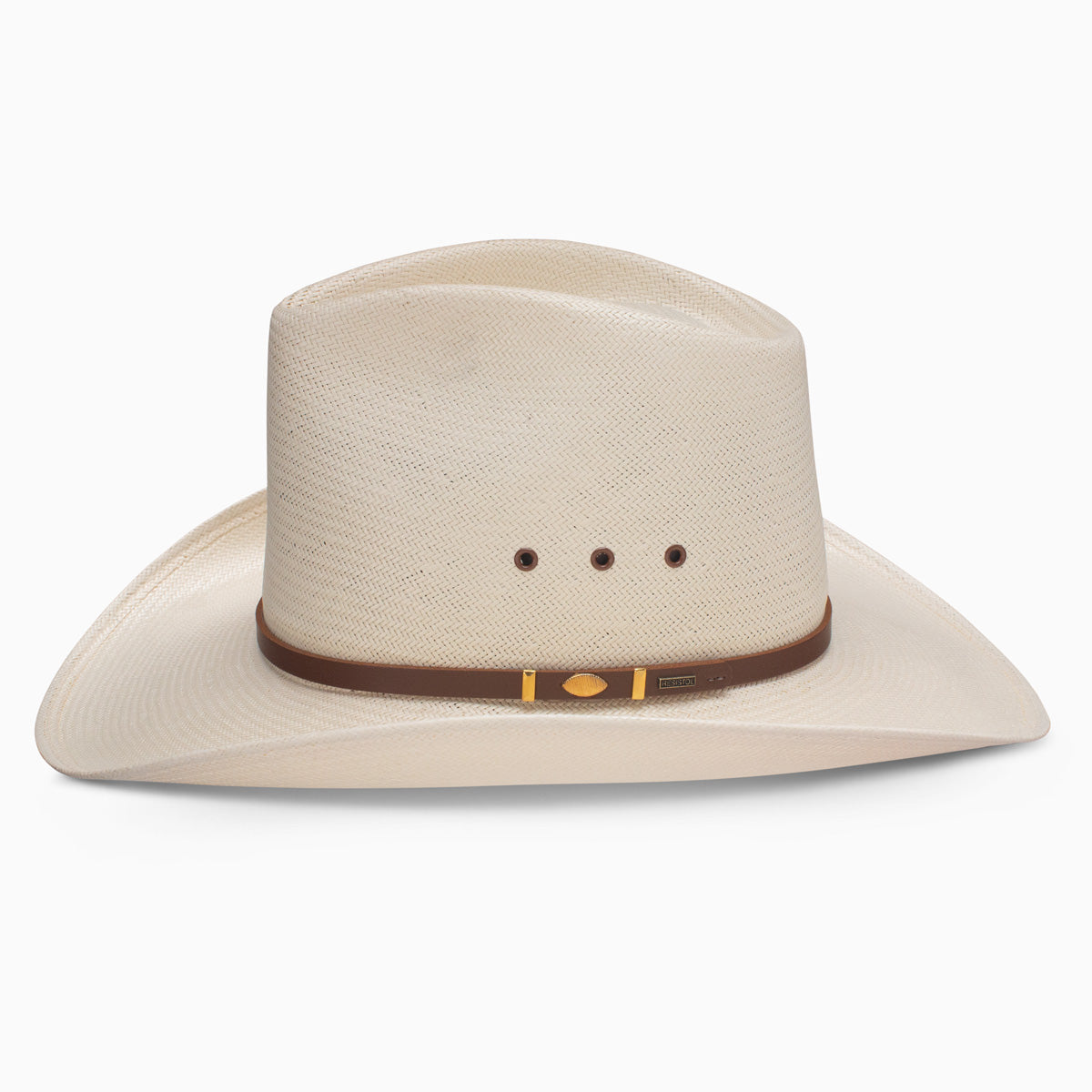 Rugged Elegance Straw Cowboy Hat - Image 2