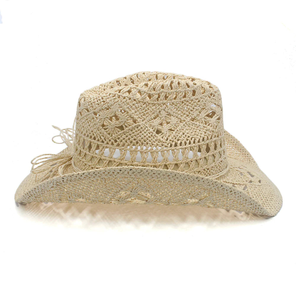 Rustic Elegance Straw Cowboy Hat - Image 6