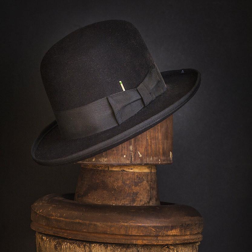 Serenade Felt Bowler Fedora In Black - Image 3
