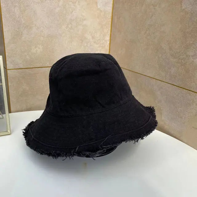 Soft Raw Hem Bucket Hat - Image 6