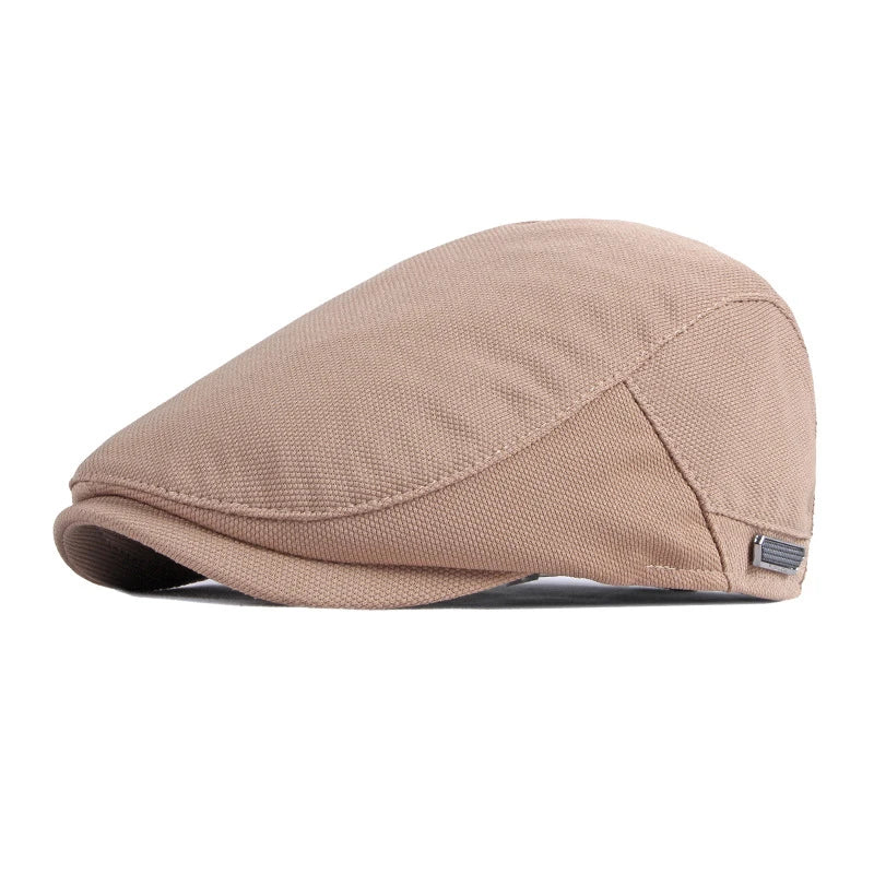Solid Color Classic Versatile Flat Cap - Image 4