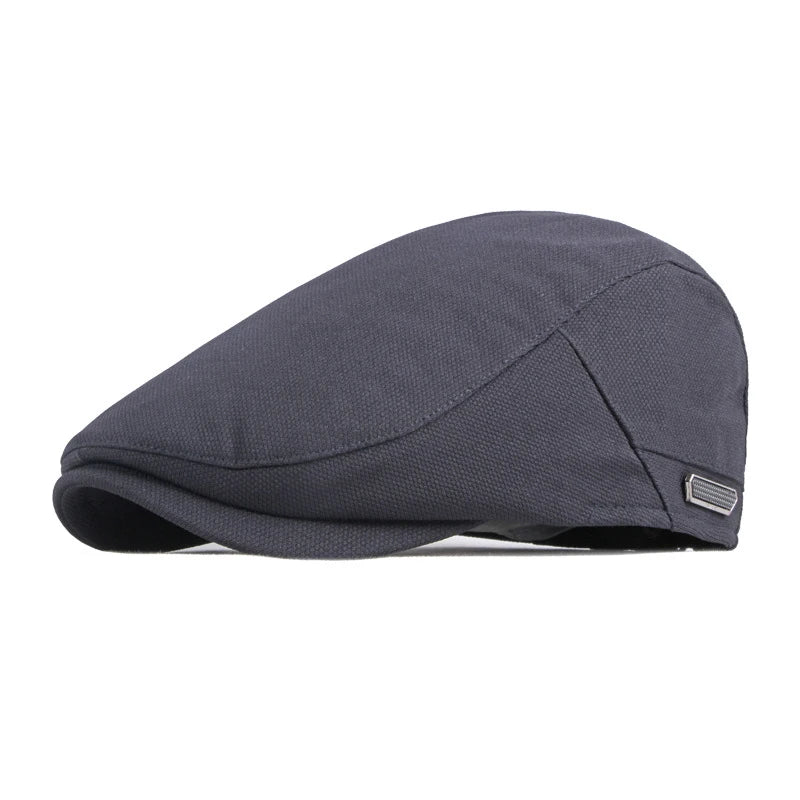 Solid Color Classic Versatile Flat Cap - Image 3